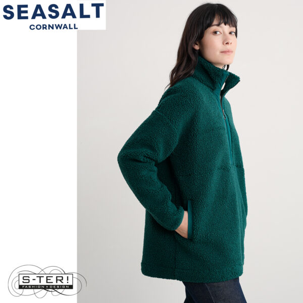 W7.87 Seasalt Cornwall BARNALOFT FLEECE VERTE - Afbeelding 2