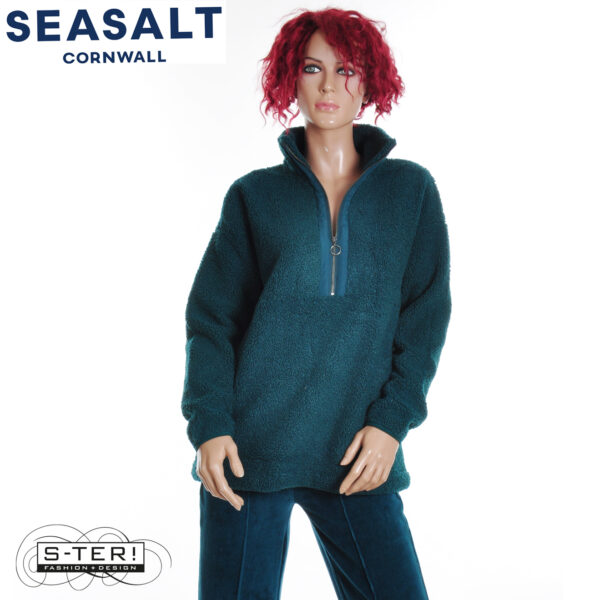 W7.87 Seasalt Cornwall BARNALOFT FLEECE VERTE - Afbeelding 8