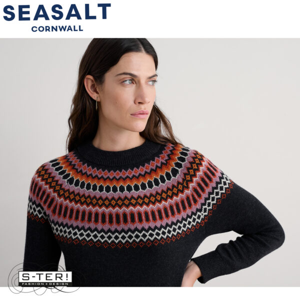 W7.88 Seasalt Cornwall BIRD RING DRESS MAXIMALIST ELDERBERRY ONYX - Afbeelding 5