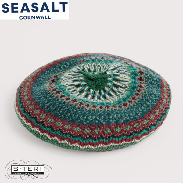 W7.100 Seasalt Cornwall BRAMBLE JELLY BERET WEAVING NEEDLE DARK FORAGE - Afbeelding 3