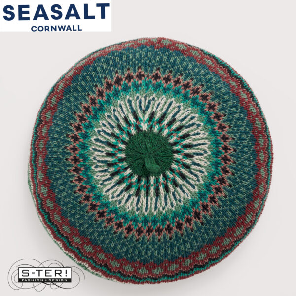 W7.100 Seasalt Cornwall BRAMBLE JELLY BERET WEAVING NEEDLE DARK FORAGE