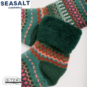 W7.105 Seasalt Cornwall CABIN SOCKS WEAVING NEEDLE DARK FORAGE
