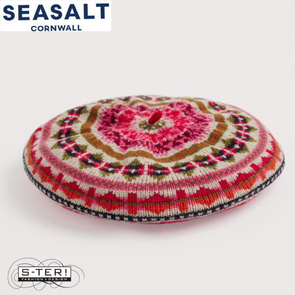 W7.104 Seasalt Cornwall EARLY BIRD BERET SCILLIA ARAN MULTI - Afbeelding 3