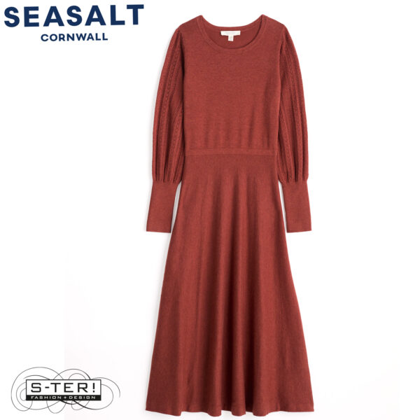 W7.83 Seasalt Cornwall HERRING GULL DRESS BURGUNDY - Afbeelding 2