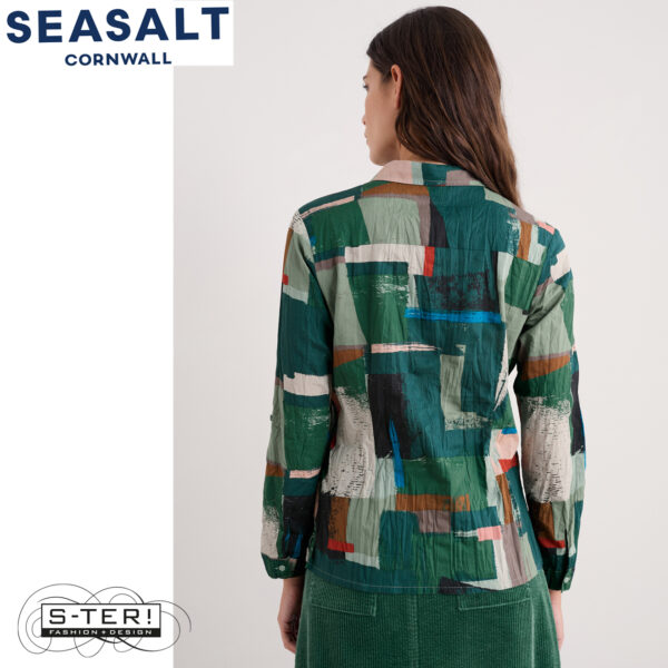 W7.78 Seasalt Cornwall Larissa Shirt AERIAL FIELD COPPICE - Afbeelding 5