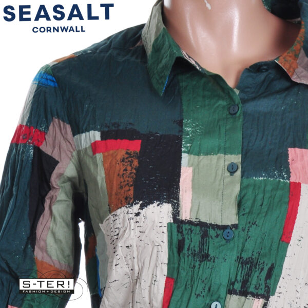 W7.78 Seasalt Cornwall Larissa Shirt AERIAL FIELD COPPICE - Afbeelding 8