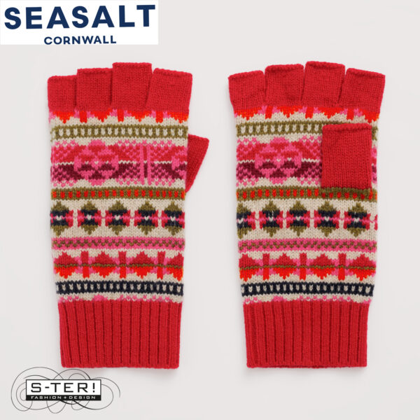W7.103 Seasalt Cornwall MABYN MITTENS MITTENS SCILLIAN ARAN MULTI