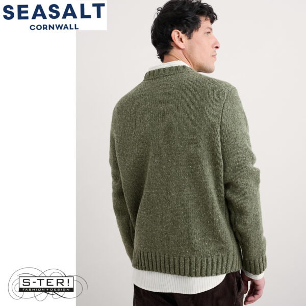 W7.74 Seasalt Cornwall MEN'S BIZEN JUMPER HOSTA - Afbeelding 4