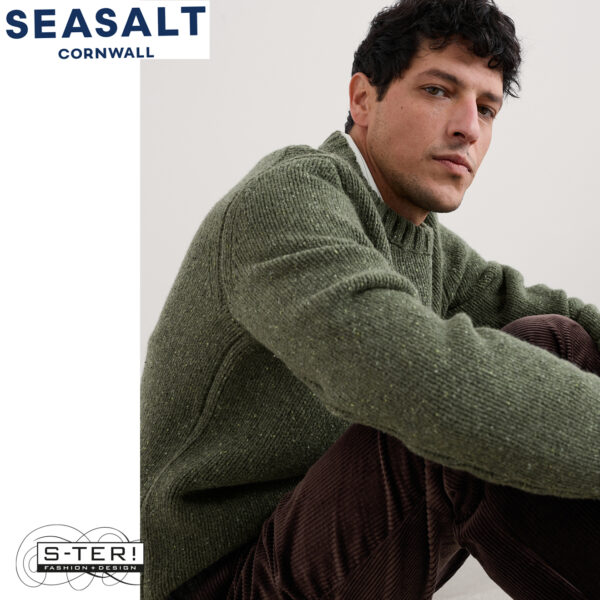 W7.74 Seasalt Cornwall MEN'S BIZEN JUMPER HOSTA - Afbeelding 5