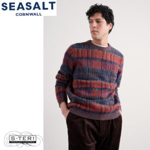 W7.96 Seasalt Cornwall MEN'S POLKIRT JUMPER GILBERT MULTI