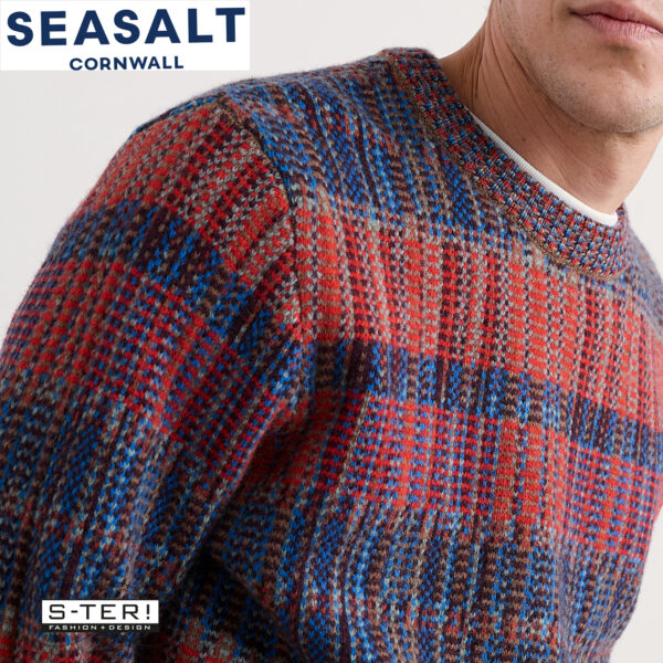W7.96 Seasalt Cornwall MEN'S POLKIRT JUMPER GILBERT MULTI - Afbeelding 4