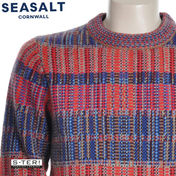 W7.96 Seasalt Cornwall MEN'S POLKIRT JUMPER GILBERT MULTI - Afbeelding 6