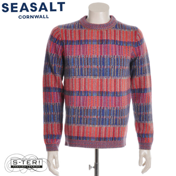 W7.96 Seasalt Cornwall MEN'S POLKIRT JUMPER GILBERT MULTI - Afbeelding 5