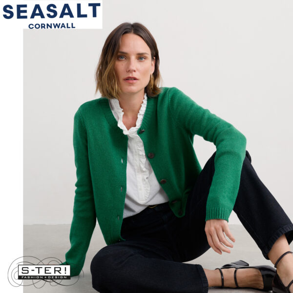 W7.80 Seasalt Cornwall TERN TIDE CARDIGAN GLADE - Afbeelding 3