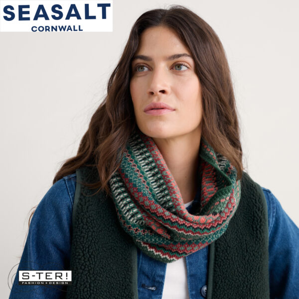W7.102 Seasalt Cornwall TOUCHSTONE SNOOD WEAVING NEEDLE DARK FORAGE - Afbeelding 4