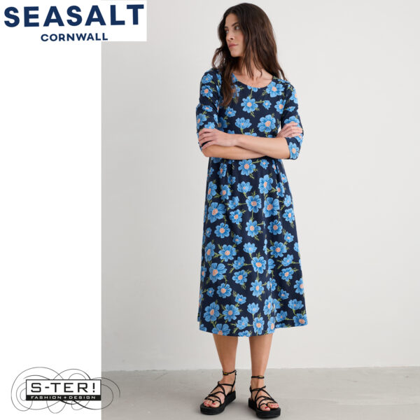 W7.3 Seasalt Cornwall VERONICA DRESS CLIMBING COSMOS LAGOON - Afbeelding 4