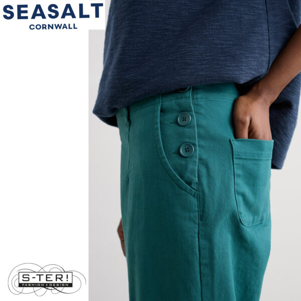 W7.7 Seasalt Cornwall WATERDANCE TROUSER KINGFISHER - Afbeelding 3