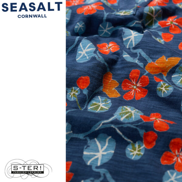 W7.5 Seasalt Cornwall WAVECREST SHIRT WINDING NASTURTIUMS SQUALL - Afbeelding 3