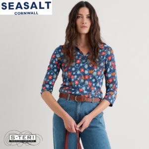 W7.5 Seasalt Cornwall WAVECREST SHIRT WINDING NASTURTIUMS SQUALL