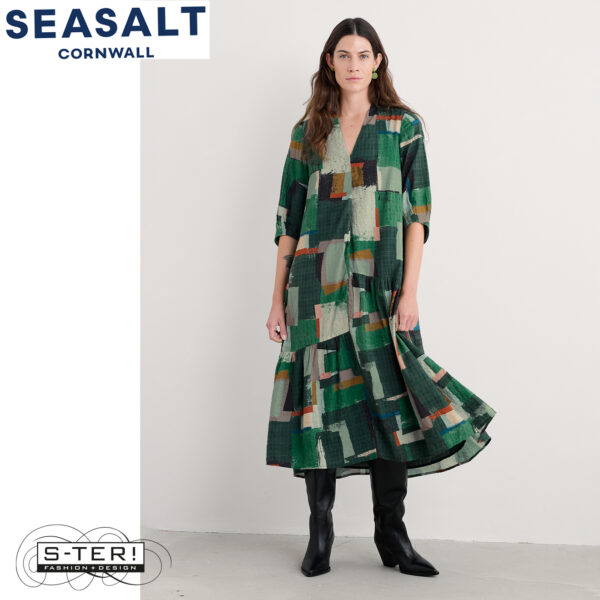 W7.79 Seasalt Cornwall WINDBLOWN DRESS AERIAL FIELD COPPICE - Afbeelding 2