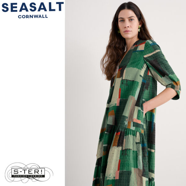 W7.79 Seasalt Cornwall WINDBLOWN DRESS AERIAL FIELD COPPICE - Afbeelding 4