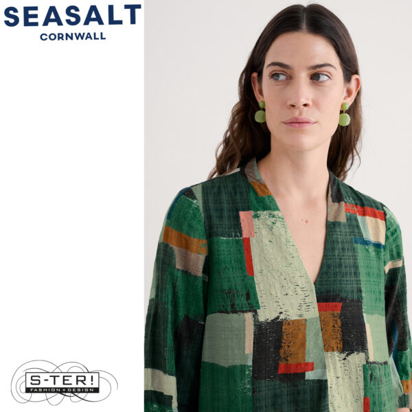 W7.79 Seasalt Cornwall WINDBLOWN DRESS AERIAL FIELD COPPICE - Afbeelding 7