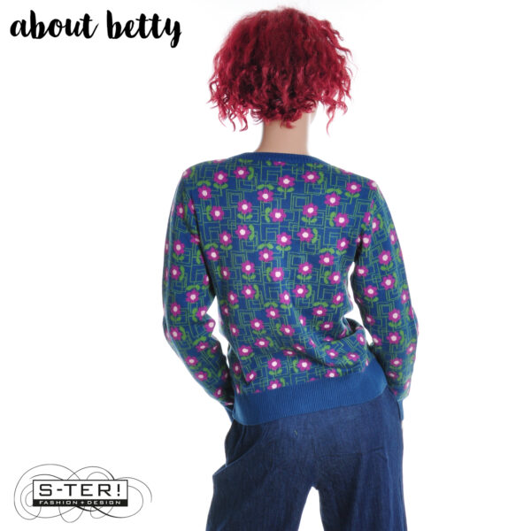 W40.5 ABOUT BETTY K5013 CARDIGAN WALL FLOWER - Afbeelding 2