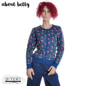 W40.5 ABOUT BETTY K5013 CARDIGAN WALL FLOWER