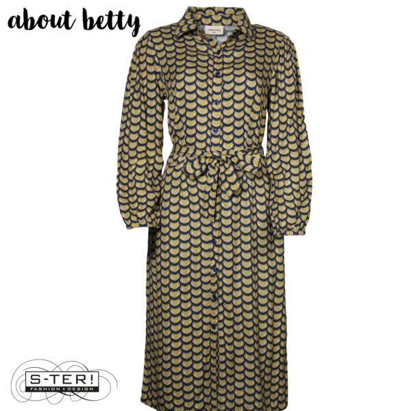 W40.3 ABOUT BETTY PD7012 DRESS WOLF PRINT