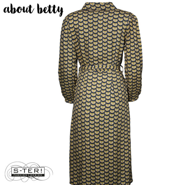 W40.3 ABOUT BETTY PD7012 DRESS WOLF PRINT - Afbeelding 3