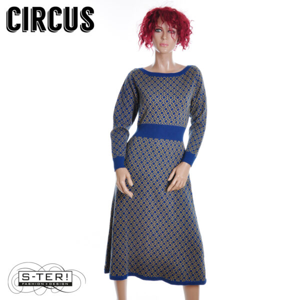 W37.34 Circus CKD201 KNITTED DRESS TRELLIS