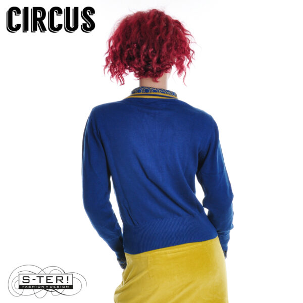 W37.31 Circus CK170 CARDIGAN NAVY WITH BRONZE - Afbeelding 2