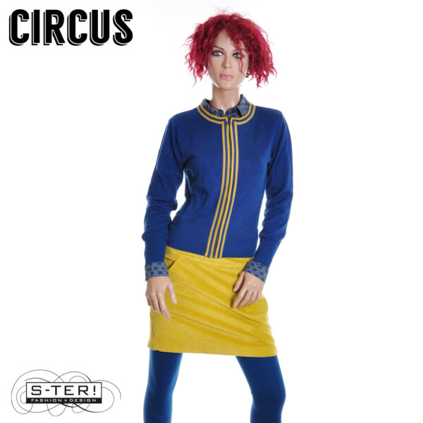 W37.31 Circus CK170 CARDIGAN NAVY WITH BRONZE - Afbeelding 3