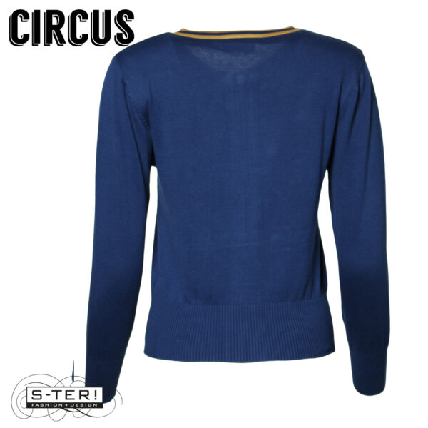 W37.31 Circus CK170 CARDIGAN NAVY WITH BRONZE - Afbeelding 8