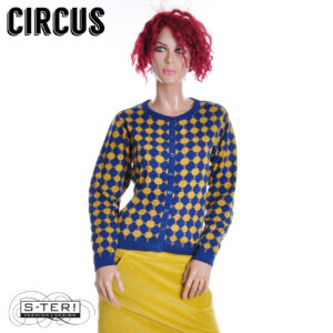 W37.32 Circus CK77 CARDIGAN CIRCLE NAVY WITH BRONZE