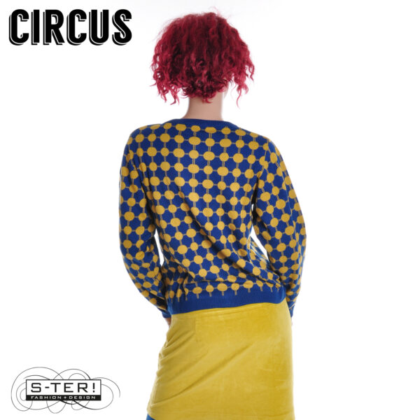 W37.32 Circus CK77 CARDIGAN CIRCLE NAVY WITH BRONZE - Afbeelding 2