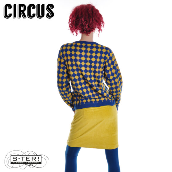 W37.32 Circus CK77 CARDIGAN CIRCLE NAVY WITH BRONZE - Afbeelding 3