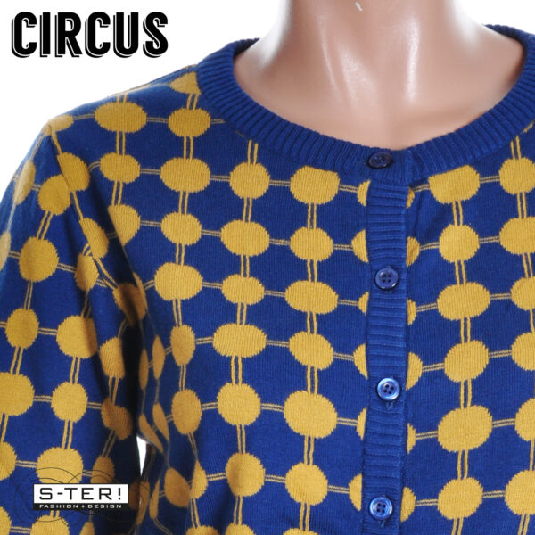 W37.32 Circus CK77 CARDIGAN CIRCLE NAVY WITH BRONZE - Afbeelding 6