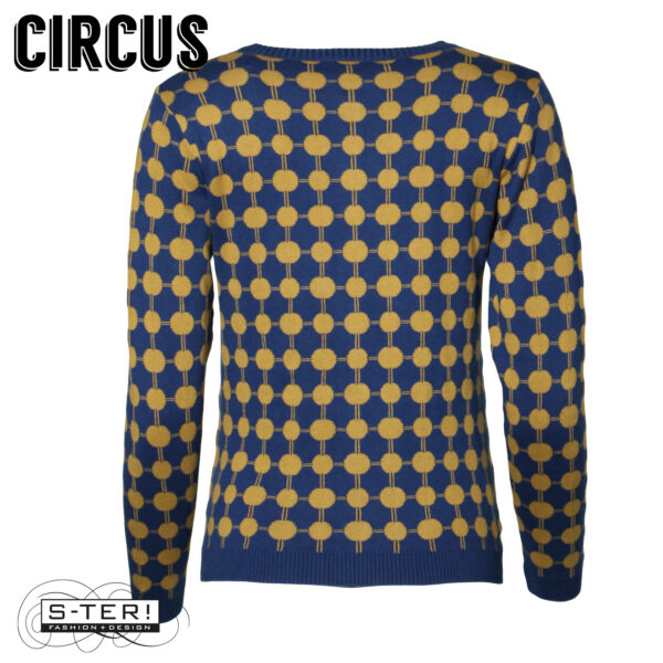 W37.32 Circus CK77 CARDIGAN CIRCLE NAVY WITH BRONZE - Afbeelding 8