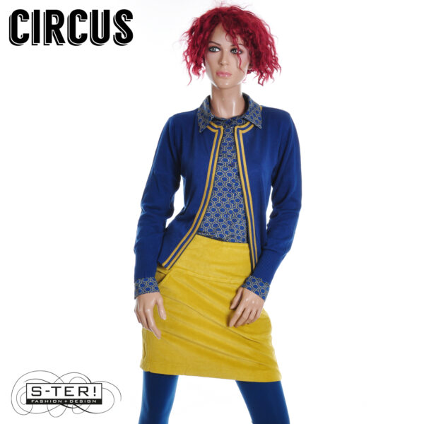 W37.31 Circus CK170 CARDIGAN NAVY WITH BRONZE - Afbeelding 6