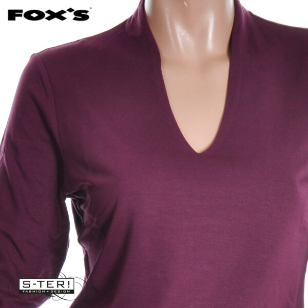 W4.3 FOX'S  CYKA SHIRT C14702/C AUBERGINE - Afbeelding 2