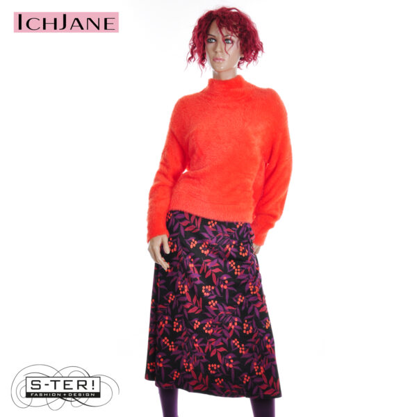 W10.12 Ich Jane EMMA SKIRT BERRIES ORANGE - Afbeelding 2