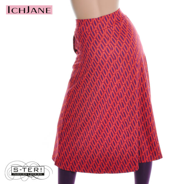 W10.13 Ich Jane EMMA SKIRT FISHNET ORANGE - Afbeelding 3