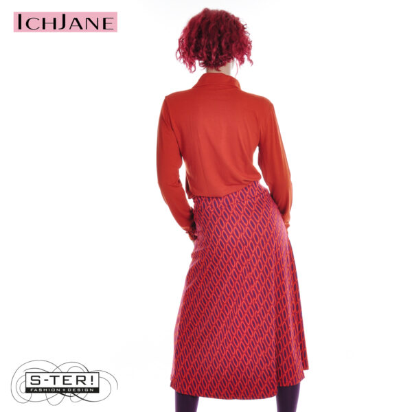W10.13 Ich Jane EMMA SKIRT FISHNET ORANGE - Afbeelding 2