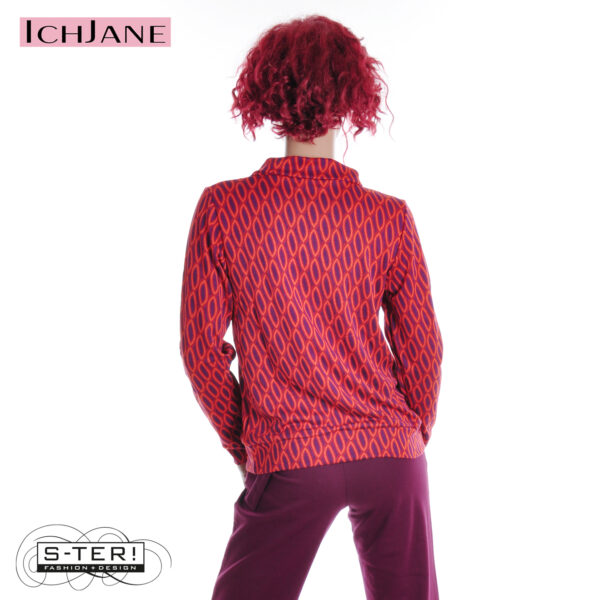 W10.15 Ich Jane SWEATER CHRIS FISHNET ORANGE - Afbeelding 2