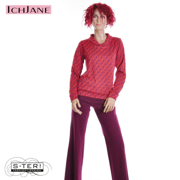 W10.15 Ich Jane SWEATER CHRIS FISHNET ORANGE - Afbeelding 6
