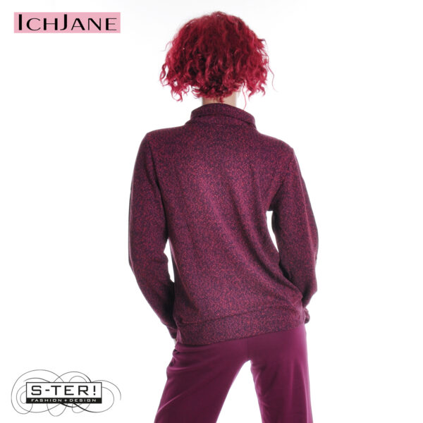 W10.14 Ich Jane SWEATER CHRIS MELANGE ORANGE - Afbeelding 3