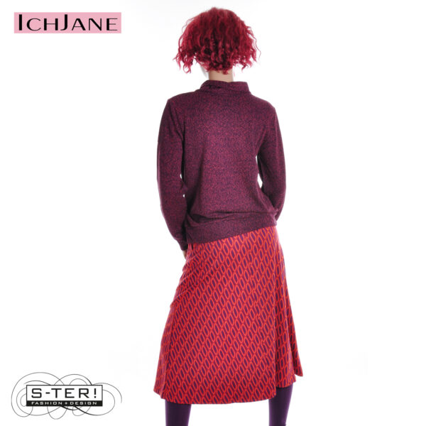 W10.14 Ich Jane SWEATER CHRIS MELANGE ORANGE - Afbeelding 8