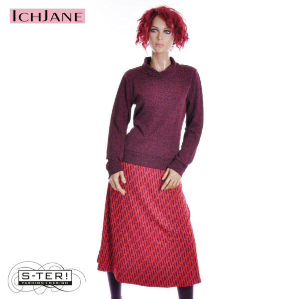 W10.14 Ich Jane SWEATER CHRIS MELANGE ORANGE - Afbeelding 7