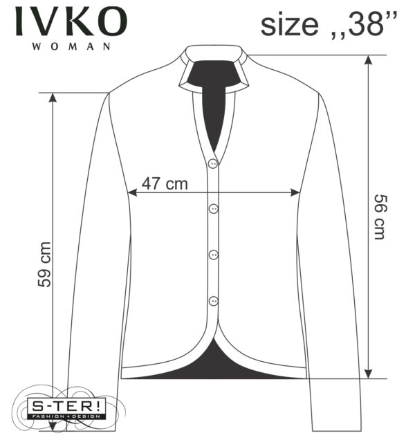 W8.11 IVKO JACQUARD JACKET kilim pattern marine 252615.039 - Afbeelding 5